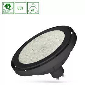   LED AR111 GU10 230V 8.5W SMD 24DEG CCT BLACK SPECTRUM 5Y WARRANTY