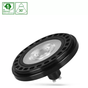   LED AR111 GU10 230V 20W COB 30DEG NW RA90 PREMIUM BLACK SPECTRUM 5Y WARRANTY