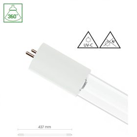 Fluoreszkáló T8 LED-fénycső 15W, 43,7 cm, ultraviola