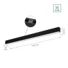 ALLDAY  GO 830 36W 230V 112CM 115DEG BLACK 2 YEARS WARRANTY