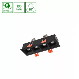   MINI28 ALLDAY  INSPIRE IN DARK LIGHT 80DEG BLACK 930 17W 230V 280MM BLACK